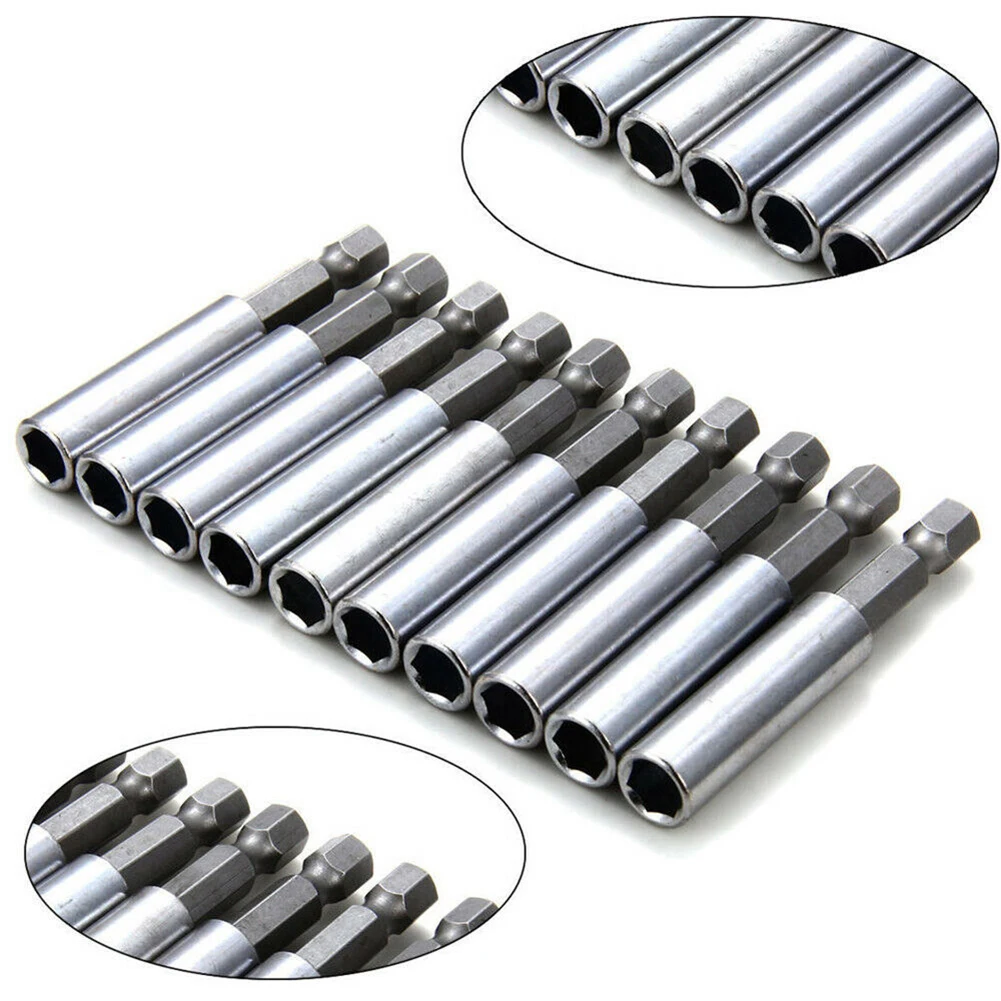 10Pcs Hex Magnetic Bit Holder Extension Bar Set 1/4" Hex Shank Drill Bits For Power Drill Impact Driver Power Tool Parts
10Pcs Hex Magnetic Bit Holder Extension Bar Set 1/4" Hex Shank Drill Bits For Power Drill Impact Driver Power Tool Parts