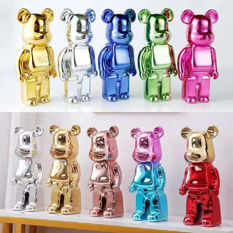 Nordic Resin Bearbricks Crafts Violent Bear Electroplating Electronic Sculpture Ornament Home Decoration Living Room Gift
Nordic Resin Bearbricks Crafts Violent Bear Electroplating Electronic Sculpture Ornament Home Decoration Living Room Gift