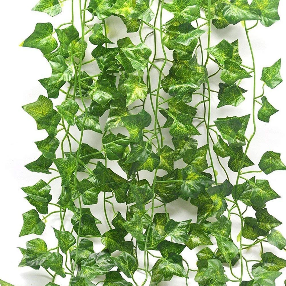 12pcs Home Decor Artificial Ivy Leaf Garland Plants Vine ceiling decoration green plant leaves Garden Wall Decoration Fake Flowe
12pcs Home Decor Artificial Ivy Leaf Garland Plants Vine ceiling decoration green plant leaves Garden Wall Decoration Fake Flowe
