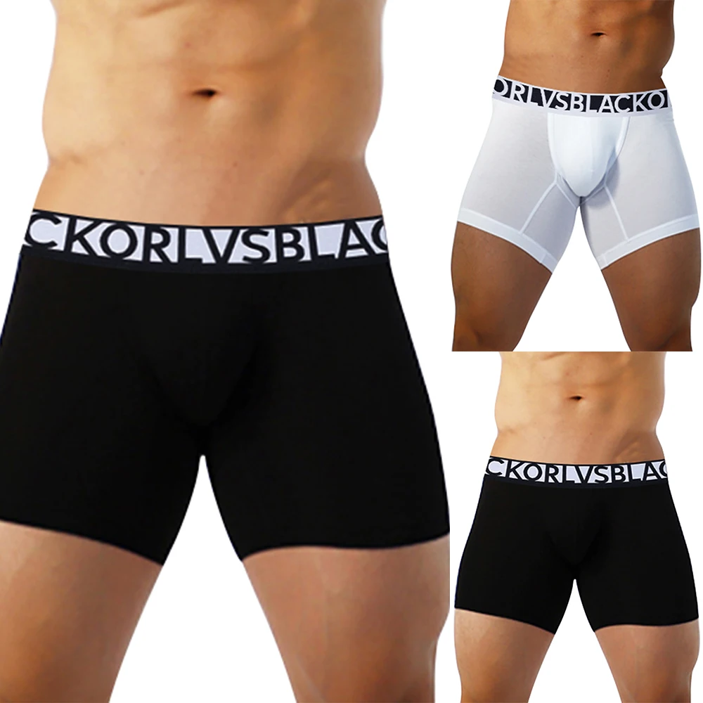 Men's Low Waist Boxer Briefs Long Leg Breathable Cotton Soft Seamless Solid Color Lingerie Elastic Skin Care Underwear
Men's Low Waist Boxer Briefs Long Leg Breathable Cotton Soft Seamless Solid Color Lingerie Elastic Skin Care Underwear
