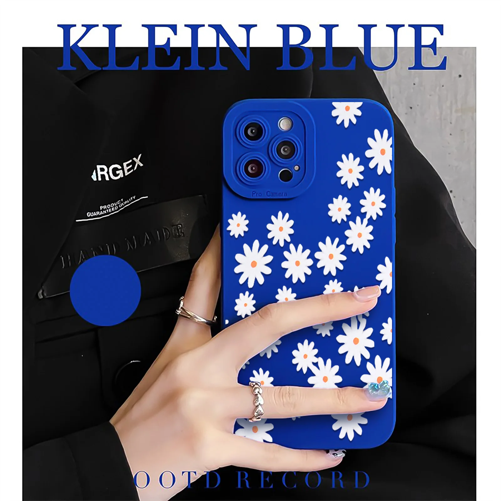 Daisy Flower Case for IPhone 11 12 13 Pro Max Klein Blue Cover for IPhone 7 8 Plus X XR XS MAX SE 2020 Lens Protection Funda
Daisy Flower Case for IPhone 11 12 13 Pro Max Klein Blue Cover for IPhone 7 8 Plus X XR XS MAX SE 2020 Lens Protection Funda