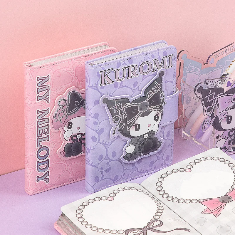 Kawaii Sanrio Kuromi Notebook My Melody Girl Cartoon Hand Account Book Student A6 Leather Surface Notepad Diary Office Supplies
Kawaii Sanrio Kuromi Notebook My Melody Girl Cartoon Hand Account Book Student A6 Leather Surface Notepad Diary Office Supplies