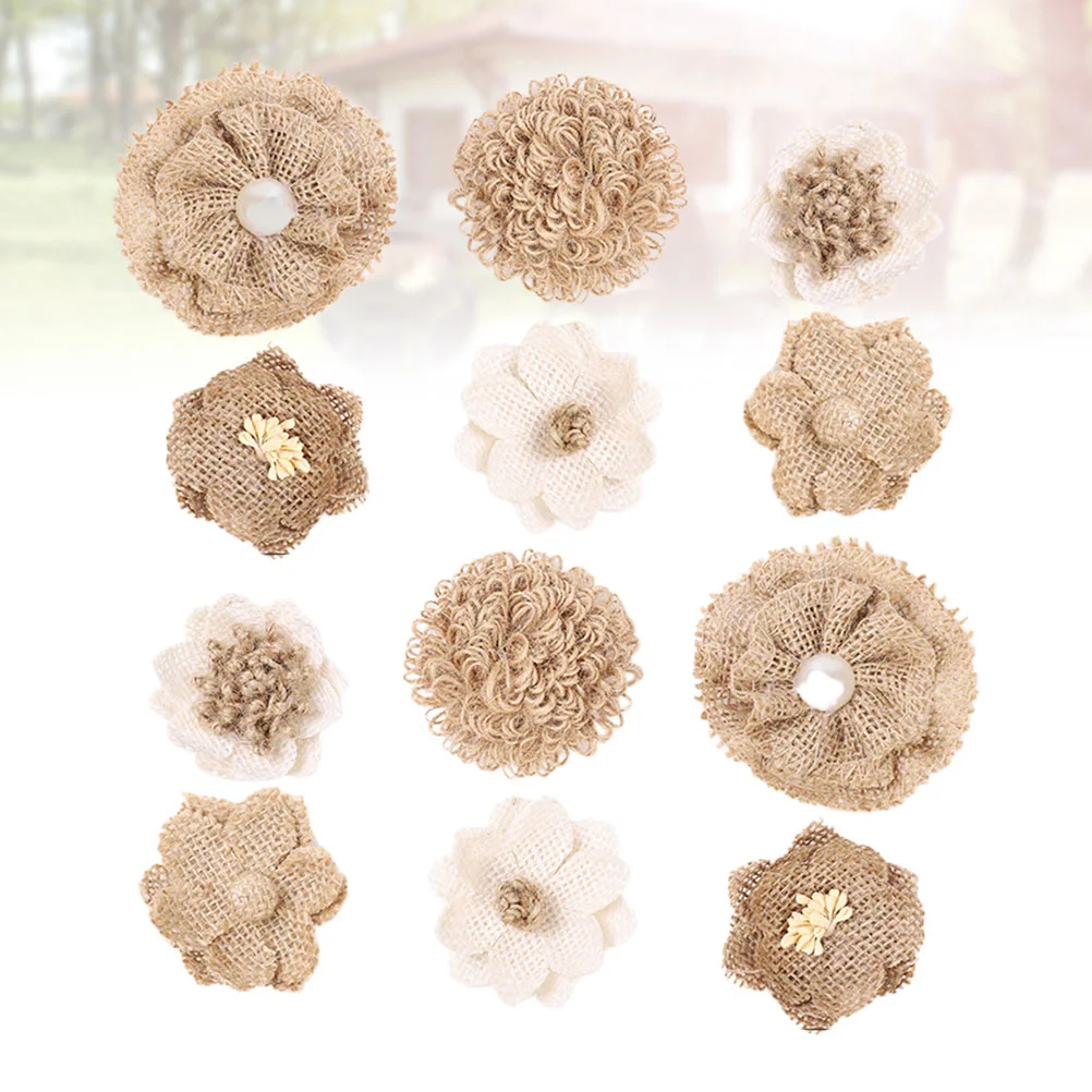 12 Pcs Jute Accessory Natural Style Wedding Brooch Guest Brooch DIY Craft for Festival Holiday Wedding
12 Pcs Jute Accessory Natural Style Wedding Brooch Guest Brooch DIY Craft for Festival Holiday Wedding