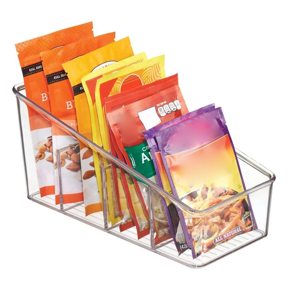 Transparent Kitchen Storage Box Large Plastic Food Packet Organizer Caddy Storage Station For Kitchen Pantry Cabinet Organizer
Transparent Kitchen Storage Box Large Plastic Food Packet Organizer Caddy Storage Station For Kitchen Pantry Cabinet Organizer
