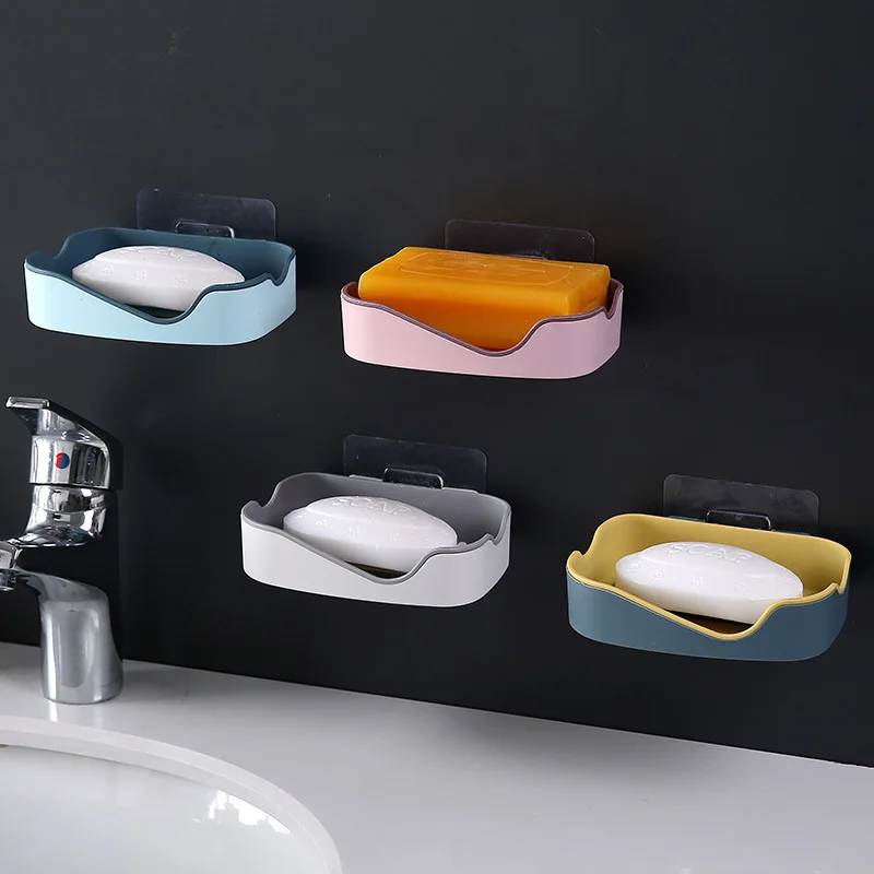 Bathroom Creative Soap Box Sucker Wall-mounted Plastic Punch-free Soap Rack Bathroom Soap Storage Tool Bathroom Supplies Rack
Bathroom Creative Soap Box Sucker Wall-mounted Plastic Punch-free Soap Rack Bathroom Soap Storage Tool Bathroom Supplies Rack