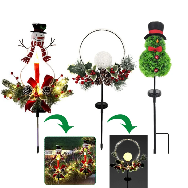 Christmas Fairy Lights Snowman Pinecone Solar Ground Lights for Outside Holiday Decor Xmas Lights 2 Modes for Patio Yard Walkway
Christmas Fairy Lights Snowman Pinecone Solar Ground Lights for Outside Holiday Decor Xmas Lights 2 Modes for Patio Yard Walkway