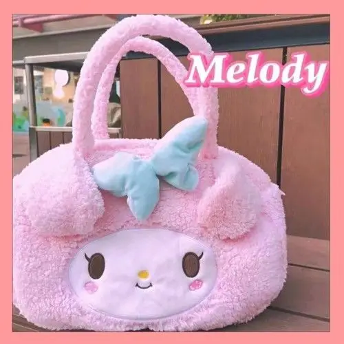 Sanrio Cartoon Furry Melody Kuromi Hello Kitty Plush Large Capacity Handbag Cute Cartoon Large Bag Girl Shoulder Bag Gifts
Sanrio Cartoon Furry Melody Kuromi Hello Kitty Plush Large Capacity Handbag Cute Cartoon Large Bag Girl Shoulder Bag Gifts