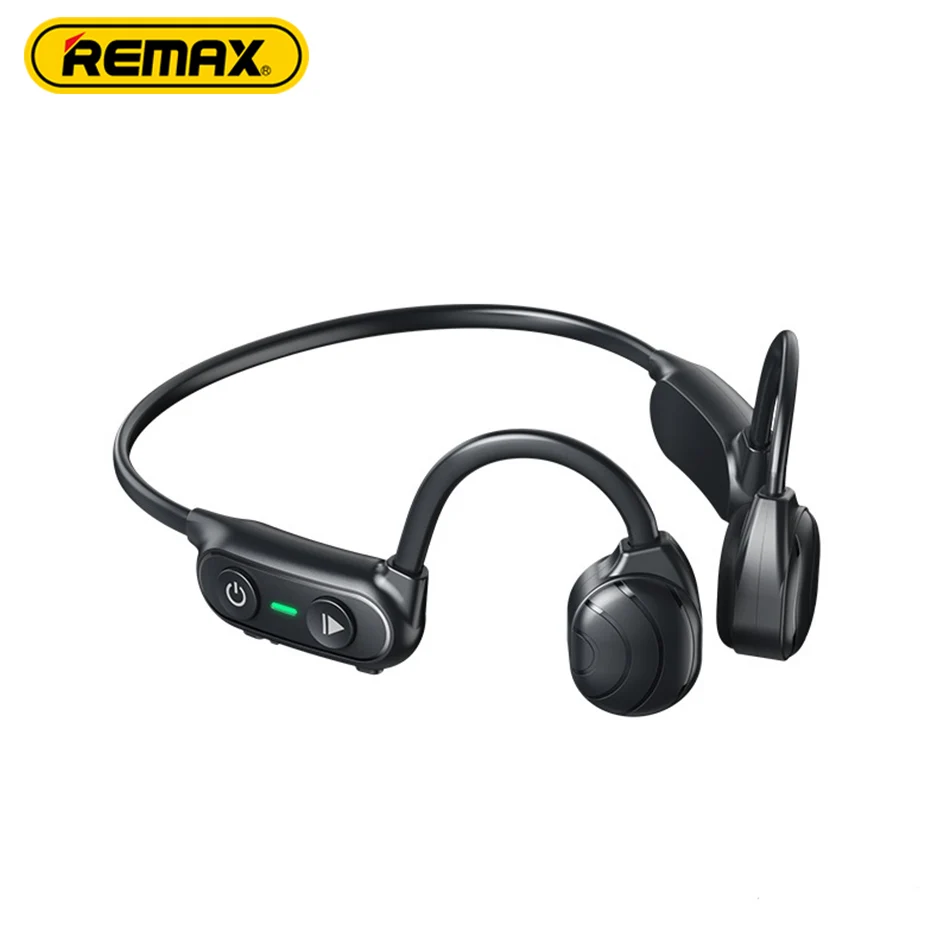 

REMAX RB-S33 Bone Conduction Bluetooth Headphone Sports Earphone Waterproof Wireless Headset with Mic Ear-hook TWS Hifi Stereo