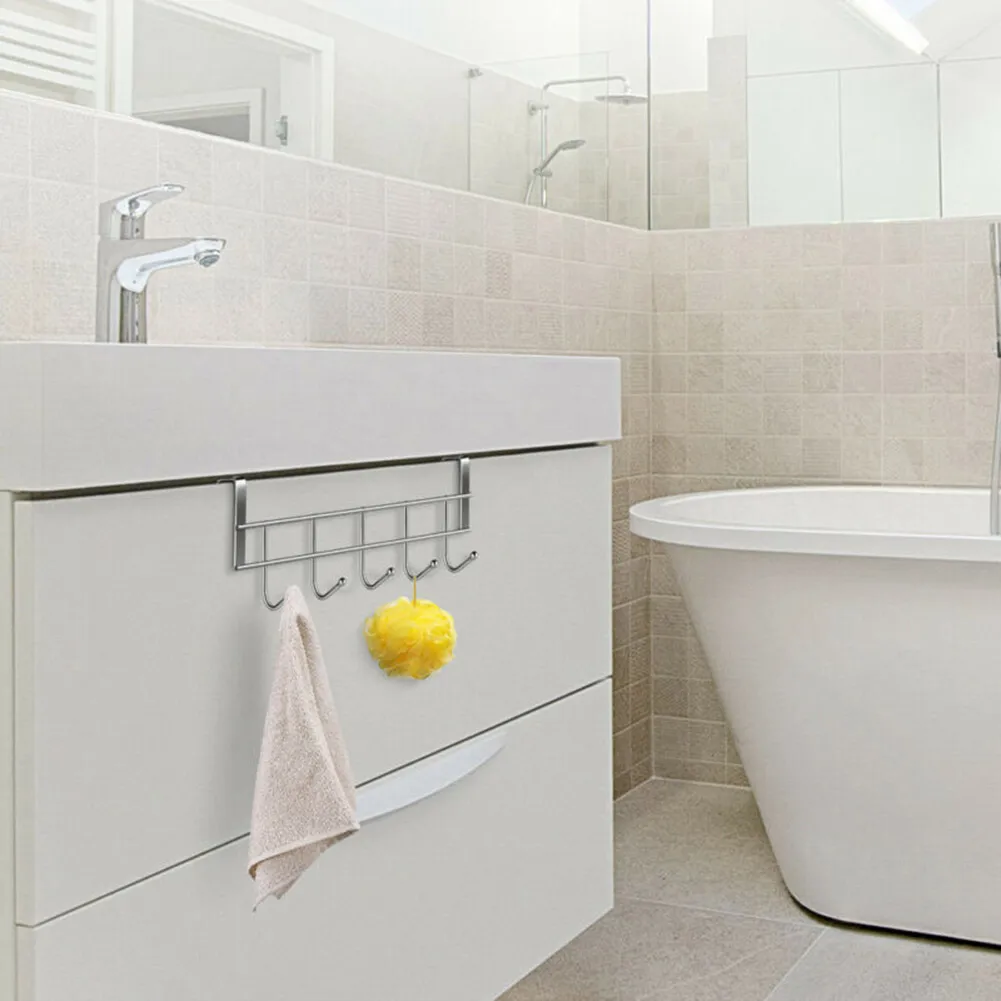 5 Hooks Over The Door Hooks Wash Room Hanger Clothes Towel Storage Holder The Item May Be Slightly Different From The Pictures S
5 Hooks Over The Door Hooks Wash Room Hanger Clothes Towel Storage Holder The Item May Be Slightly Different From The Pictures S