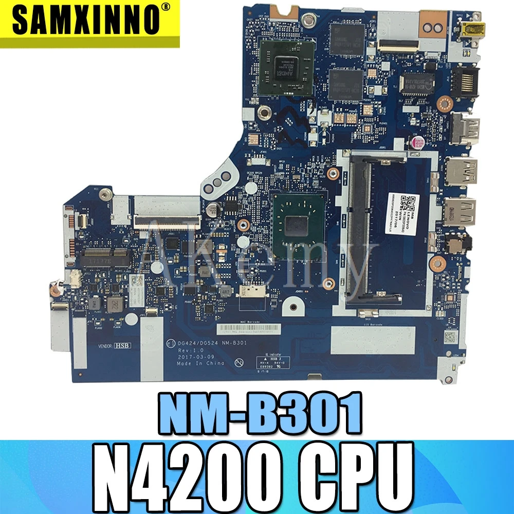 Excellent For Lenovo 320-15IAP Motherboard With N4200 CPU DDR3 5B20P20646 NM-B301 100% working N3540 = N4200 N3530
Excellent For Lenovo 320-15IAP Motherboard With N4200 CPU DDR3 5B20P20646 NM-B301 100% working N3540 = N4200 N3530