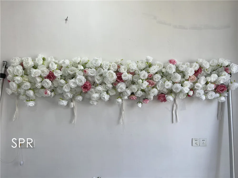 

Лидер продаж, длинная ткань 8 футов, цветок, Настенный Рулон, 3D Цветочная стена для украшения свадебного фона