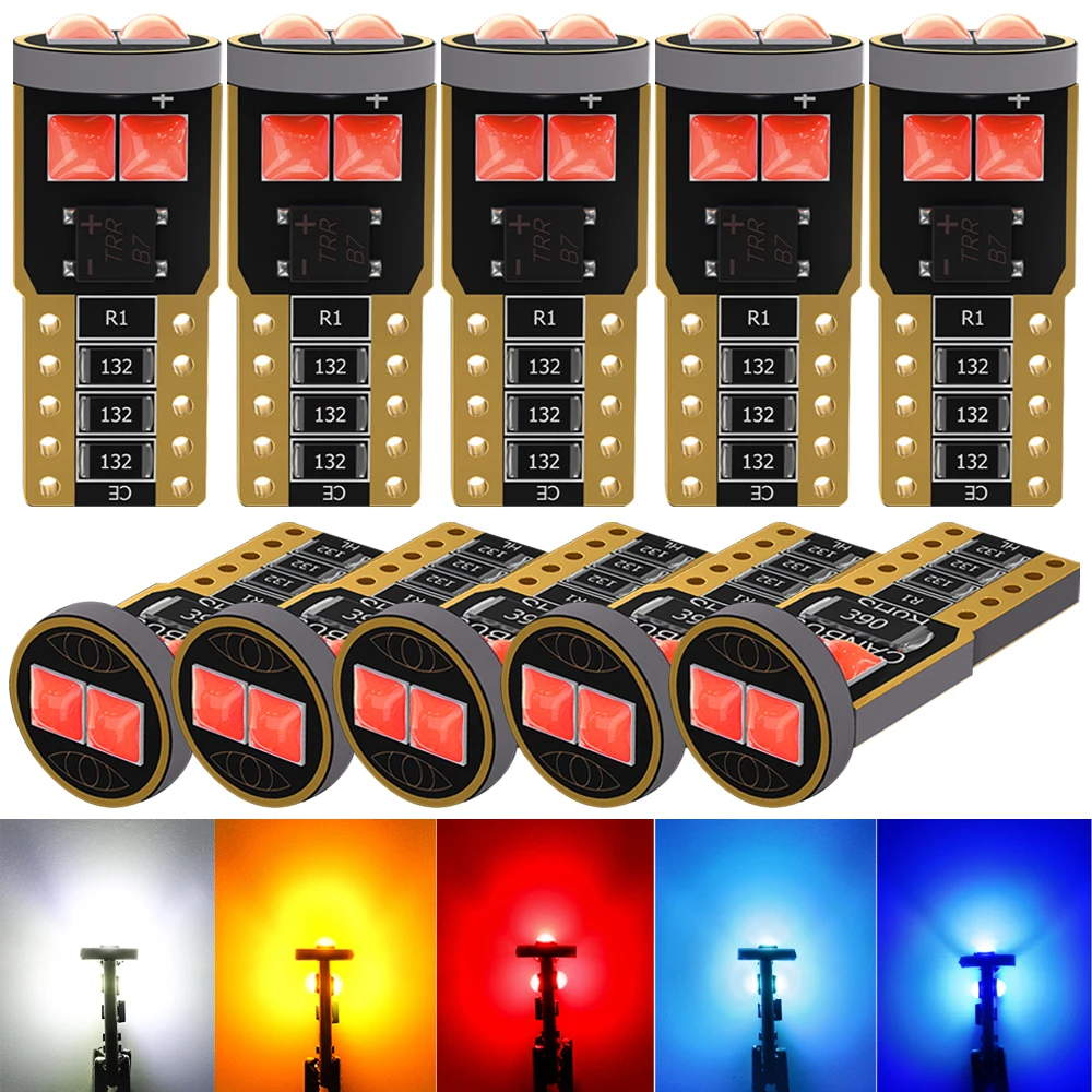 A pack T10 W5W 3030 6SMD Car Led Light Bulb Canbus Auto Clearance Wedge Side Light Interior Dome Reading Lamps No error 6000K
A pack T10 W5W 3030 6SMD Car Led Light Bulb Canbus Auto Clearance Wedge Side Light Interior Dome Reading Lamps No error 6000K