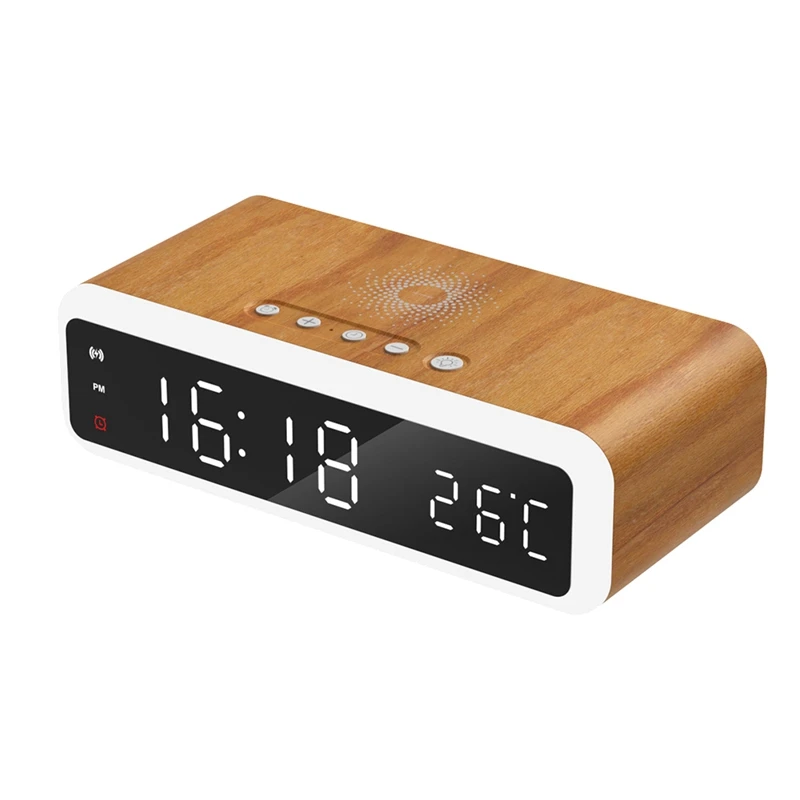 Digital Alarm Clock With Wireless Charger Night Light Desktop Thermometer Clock HD Mirror Clock With Time Memory
Digital Alarm Clock With Wireless Charger Night Light Desktop Thermometer Clock HD Mirror Clock With Time Memory