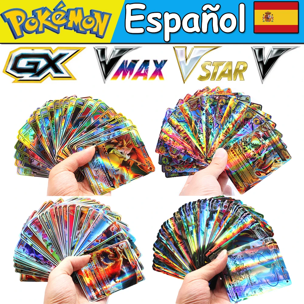 New Pokemon Cards in Spanish VMAX TAG TEAM GX Trainer Energy Playing Collection Trading Cards Game Cartas Metal Pokemon Español
New Pokemon Cards in Spanish VMAX TAG TEAM GX Trainer Energy Playing Collection Trading Cards Game Cartas Metal Pokemon Español