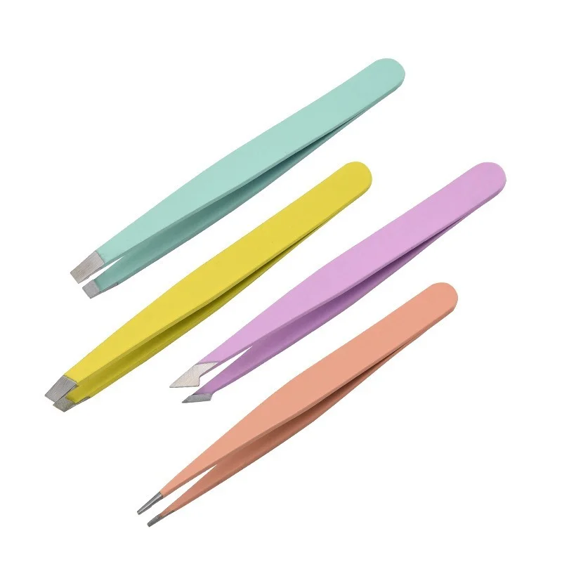 Eyebrow Tweezers Stainless Steel Point Slant Flat Tip Removal Makeup Professional Hair Removal Eyebrow Pliers Clip
Eyebrow Tweezers Stainless Steel Point Slant Flat Tip Removal Makeup Professional Hair Removal Eyebrow Pliers Clip