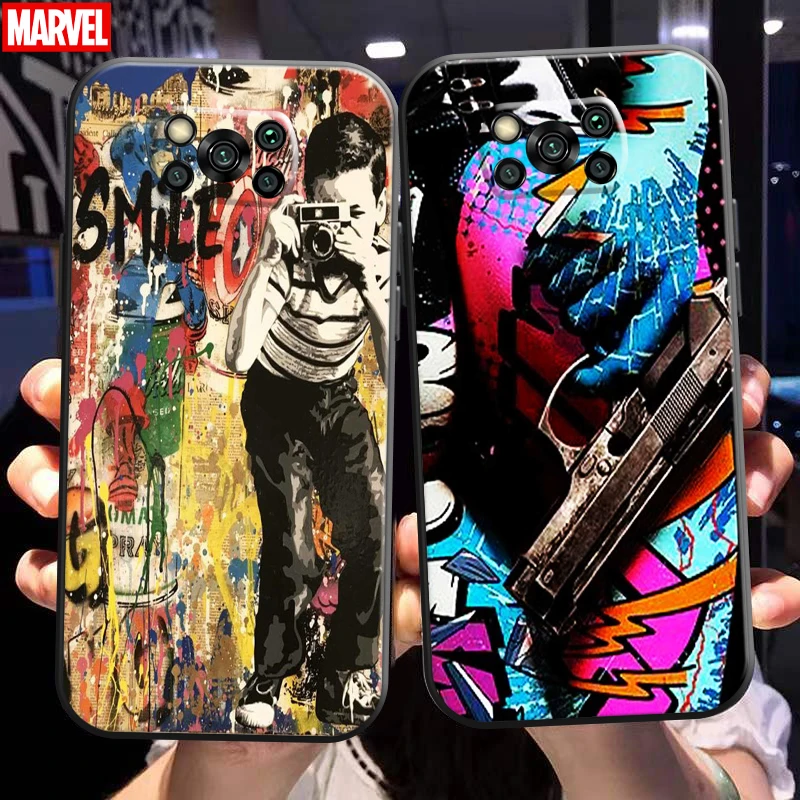 Street Graffiti Oil Painting For Xiaomi Poco X3 X3 Pro NFC X3 GT Phone Case Coque Black Liquid Silicon Funda Soft Carcasa
Street Graffiti Oil Painting For Xiaomi Poco X3 X3 Pro NFC X3 GT Phone Case Coque Black Liquid Silicon Funda Soft Carcasa