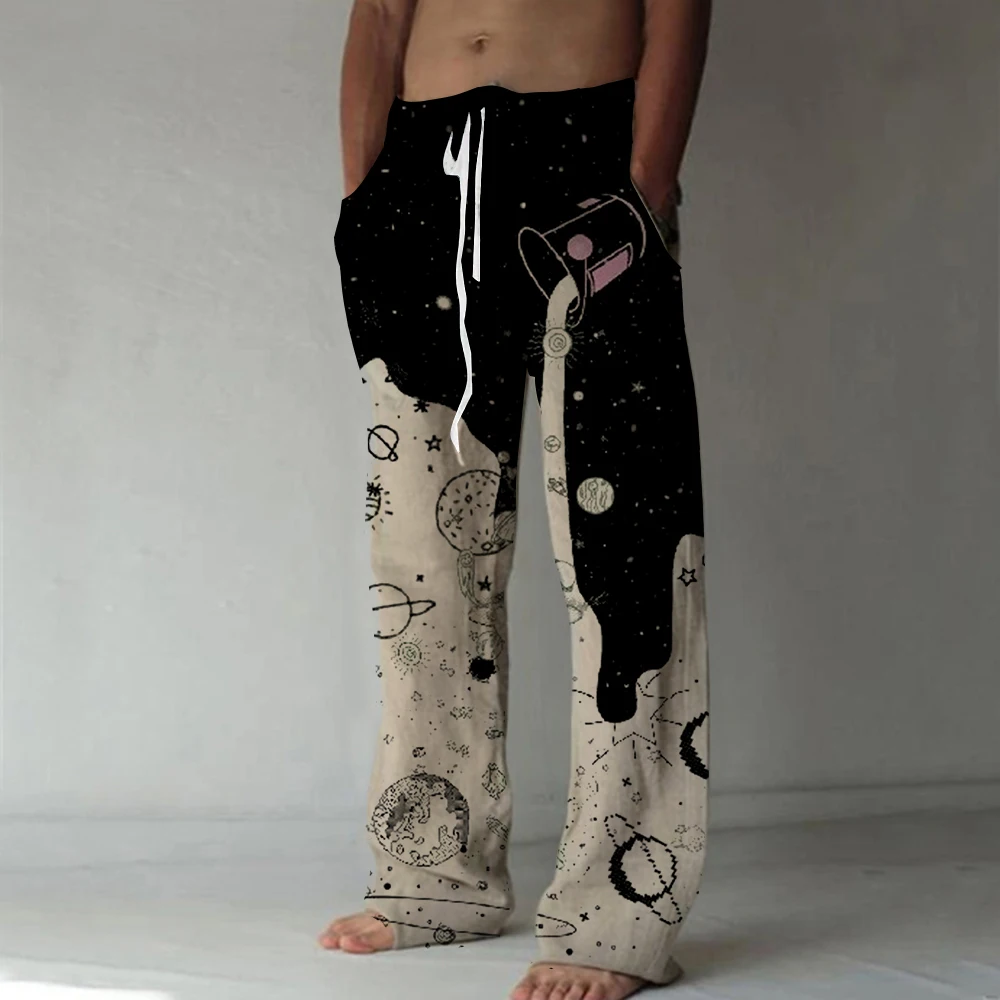 Men's Galaxy Straight Trousers Graphics 3D Printed Elastic Drawstring Design Front Pocket Pants Beach Fashion Comfort 
Men's Galaxy Straight Trousers Graphics 3D Printed Elastic Drawstring Design Front Pocket Pants Beach Fashion Comfort