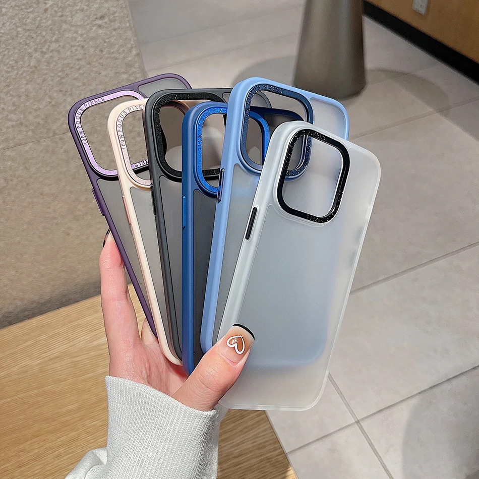 Matte Ultrathin Phone Case for iPhone 14 13 12 Pro Max 14 Plus Pure Color Glass Camera Film Protector Shockproof Cover
Matte Ultrathin Phone Case for iPhone 14 13 12 Pro Max 14 Plus Pure Color Glass Camera Film Protector Shockproof Cover