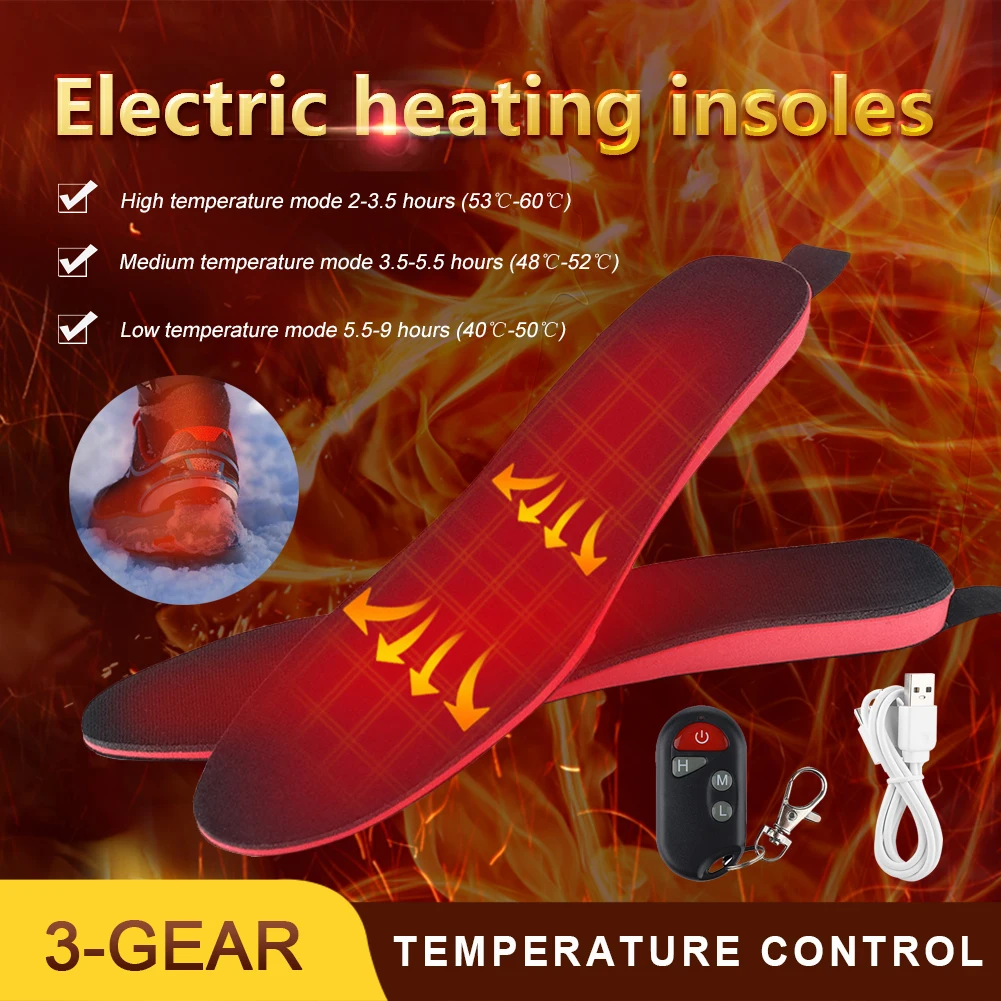 Winter Electric Heated Insoles with Remote Control Rechargeable Thermal Insoles Foot Warmer For Outdoor Skiing Cycling Hunting
Winter Electric Heated Insoles with Remote Control Rechargeable Thermal Insoles Foot Warmer For Outdoor Skiing Cycling Hunting
