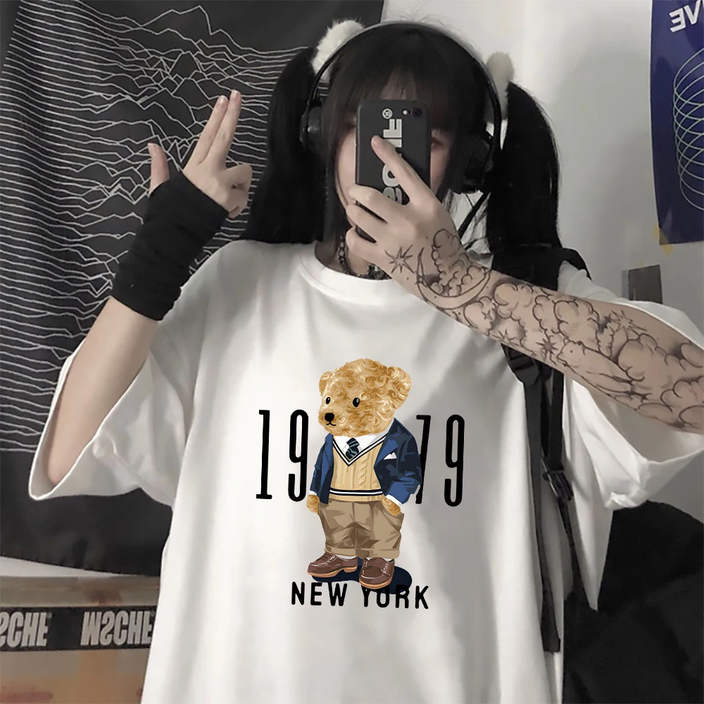 Hot Sale Mask Brown Bear T Shirt SUDADERAS100%Cotton Black Short-sleeve Man Tees 1979 New Yok O-ncek Unisex Fashion Stylish Tops
Hot Sale Mask Brown Bear T Shirt SUDADERAS100%Cotton Black Short-sleeve Man Tees 1979 New Yok O-ncek Unisex Fashion Stylish Tops