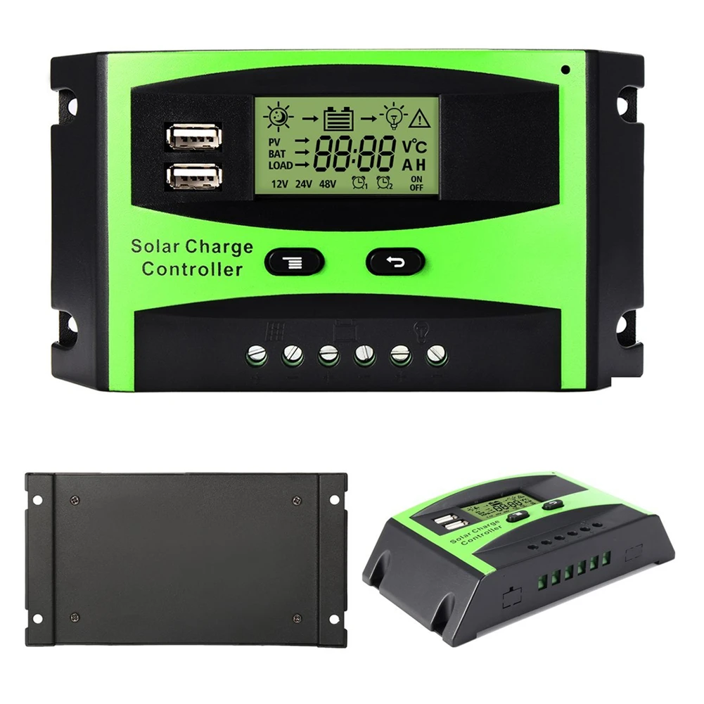 12/24V 30A Auto Identification PWM Solar Charge Controller LCD Display Dual USB Output Solar Panel Battery Charger Regulator
12/24V 30A Auto Identification PWM Solar Charge Controller LCD Display Dual USB Output Solar Panel Battery Charger Regulator
