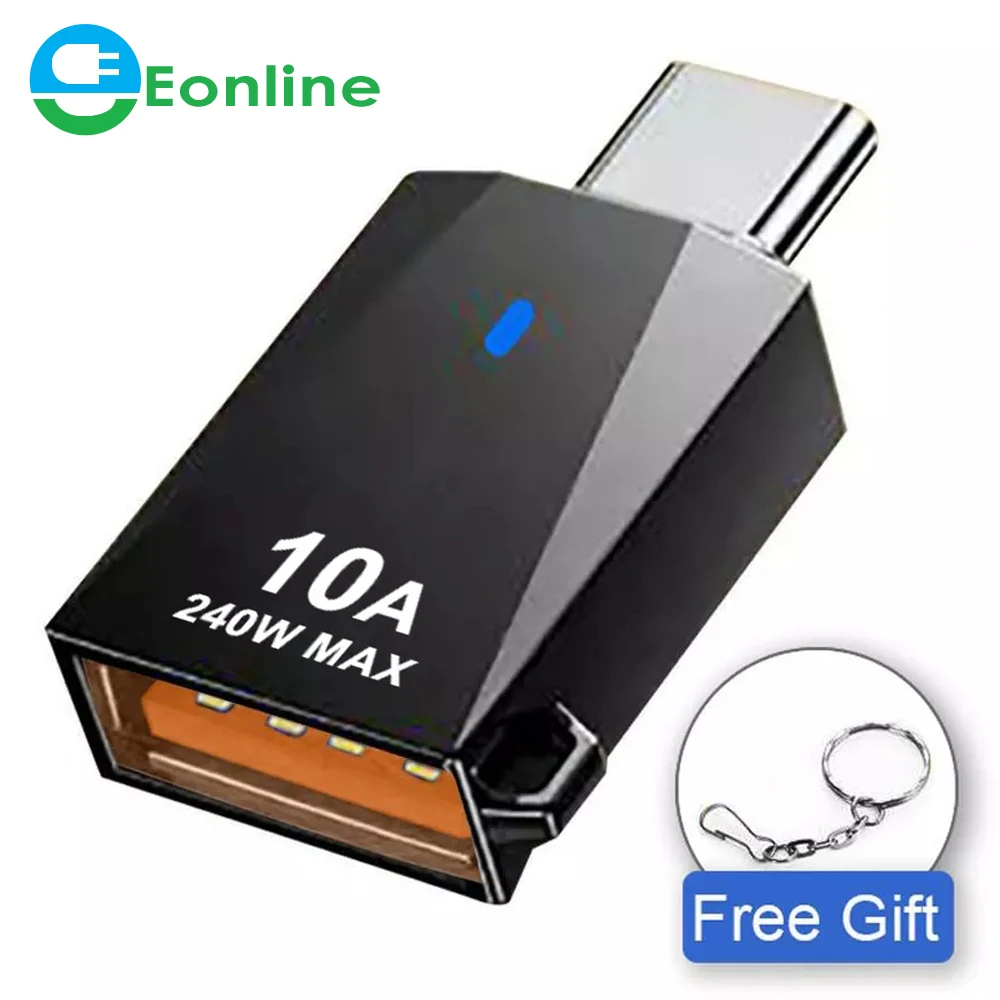 Адаптер EONLINE с USB 240 на Type C, 10 А, 3,0 Вт, адаптер OTG для Macbook, Xiaomi POCO, Samsung S20, USBC, OTG, коннектор Type C
Адаптер EONLINE с USB 240 на Type C, 10 А, 3,0 Вт, адаптер OTG для Macbook, Xiaomi POCO, Samsung S20, USBC, OTG, коннектор Type C