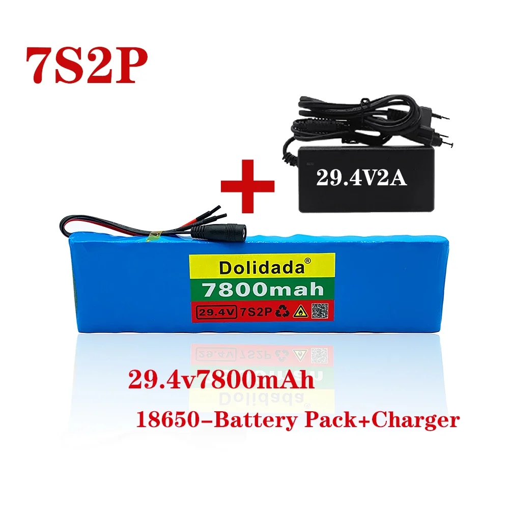 NEW 7s2p battery pack 29.4V 7800mah Li ion battery with 20A balance BMS electric bicycle scooter with charger for sale
NEW 7s2p battery pack 29.4V 7800mah Li ion battery with 20A balance BMS electric bicycle scooter with charger for sale