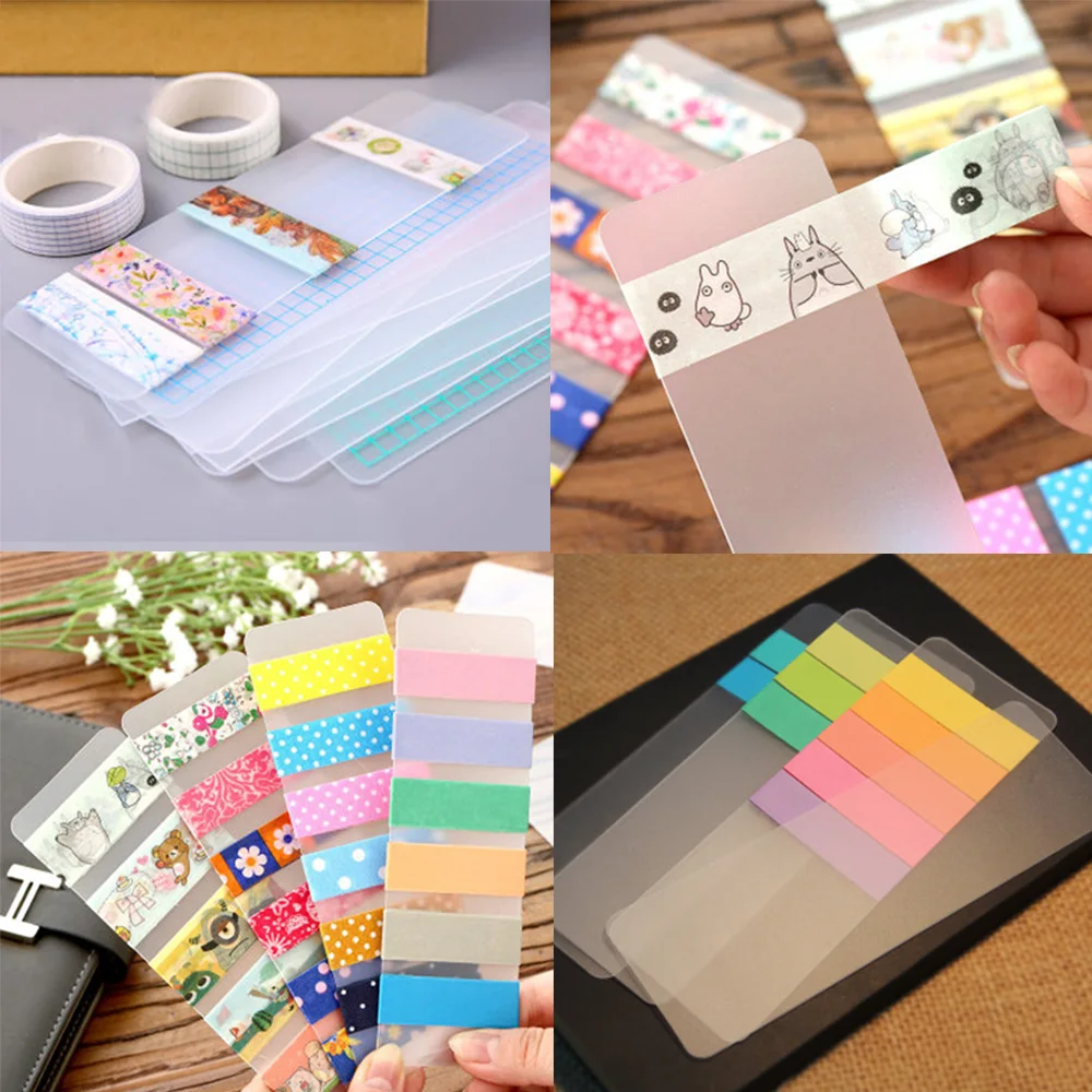 10pc 15x5cm Pvc Washi Tape Container Storage Diy Bookmark Washi Tape Separate School Stationery Supplies Kawaii Decoration Gifts
10pc 15x5cm Pvc Washi Tape Container Storage Diy Bookmark Washi Tape Separate School Stationery Supplies Kawaii Decoration Gifts