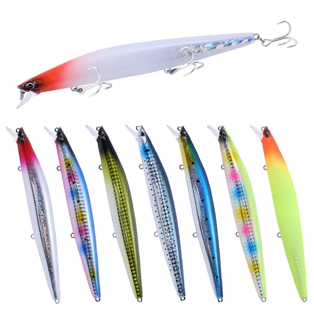 145mm/23g Saltwater Fioating Minnow Bait Equipped with 3Pcs Anti-corrosion Hooks Bass Sea Fishing Lure Long Casting Hard Baits
145mm/23g Saltwater Fioating Minnow Bait Equipped with 3Pcs Anti-corrosion Hooks Bass Sea Fishing Lure Long Casting Hard Baits