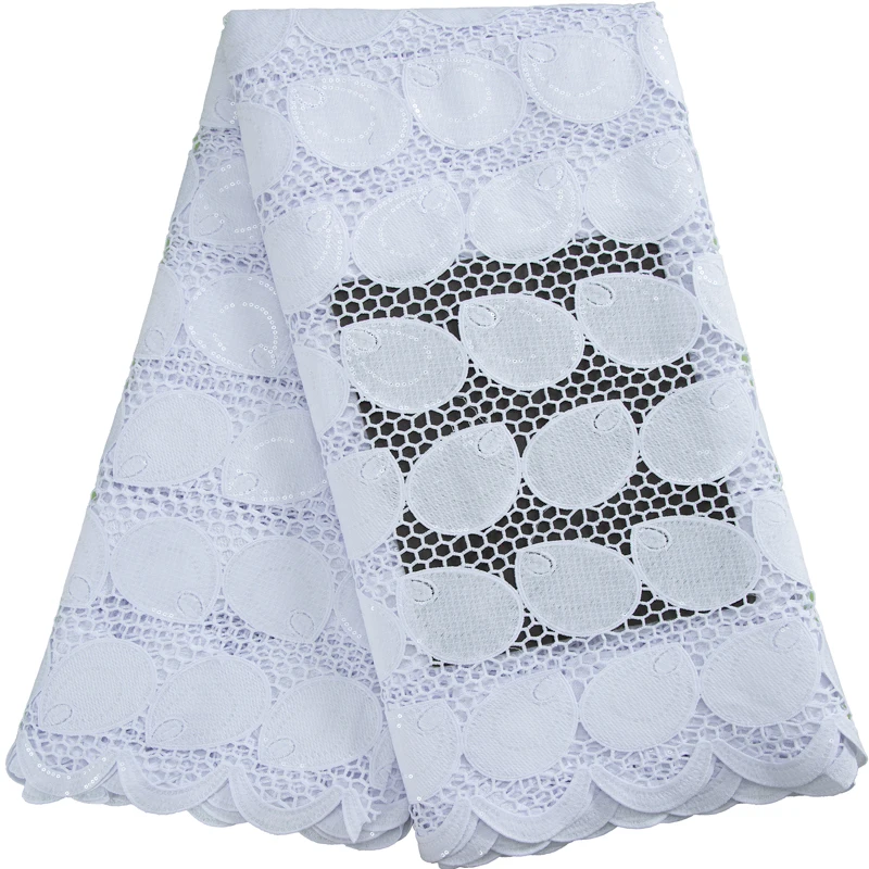 Kalume White African Sequins Lace Fabric 2023 High Quality Nigerian Guipure Cord Lace Fabric For Birdal Wedding DIY Dress F3145 
Kalume White African Sequins Lace Fabric 2023 High Quality Nigerian Guipure Cord Lace Fabric For Birdal Wedding DIY Dress F3145