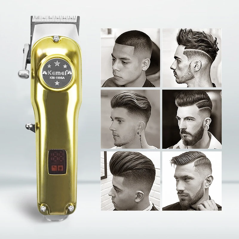 Kemei Rechargeable Hair Clipper Ceramic Blade Professional Hair Trimmer Razor LED Display for Men Hair Cutter Barber Machine 50G
Kemei Rechargeable Hair Clipper Ceramic Blade Professional Hair Trimmer Razor LED Display for Men Hair Cutter Barber Machine 50G