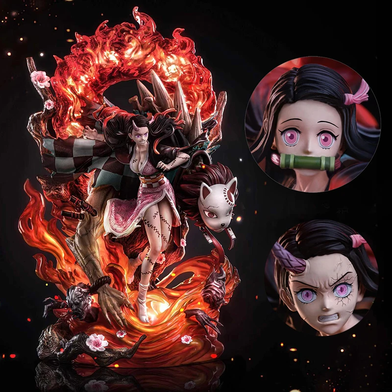 Demon Slayer Figure Kimetsu No Yaiba GK Kamado Nezuko Action Figures with LED Light PVC Model Toys 32cm Birthday Gift For Friend
Demon Slayer Figure Kimetsu No Yaiba GK Kamado Nezuko Action Figures with LED Light PVC Model Toys 32cm Birthday Gift For Friend
