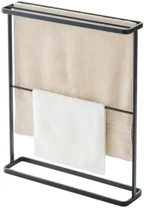 Tower Bath Towel Hanger - Bathroom Organizer Storage Holder Dry , 30" - Steel - Holds Towels Up to 24.5" X 58"
Tower Bath Towel Hanger - Bathroom Organizer Storage Holder Dry , 30" - Steel - Holds Towels Up to 24.5" X 58"