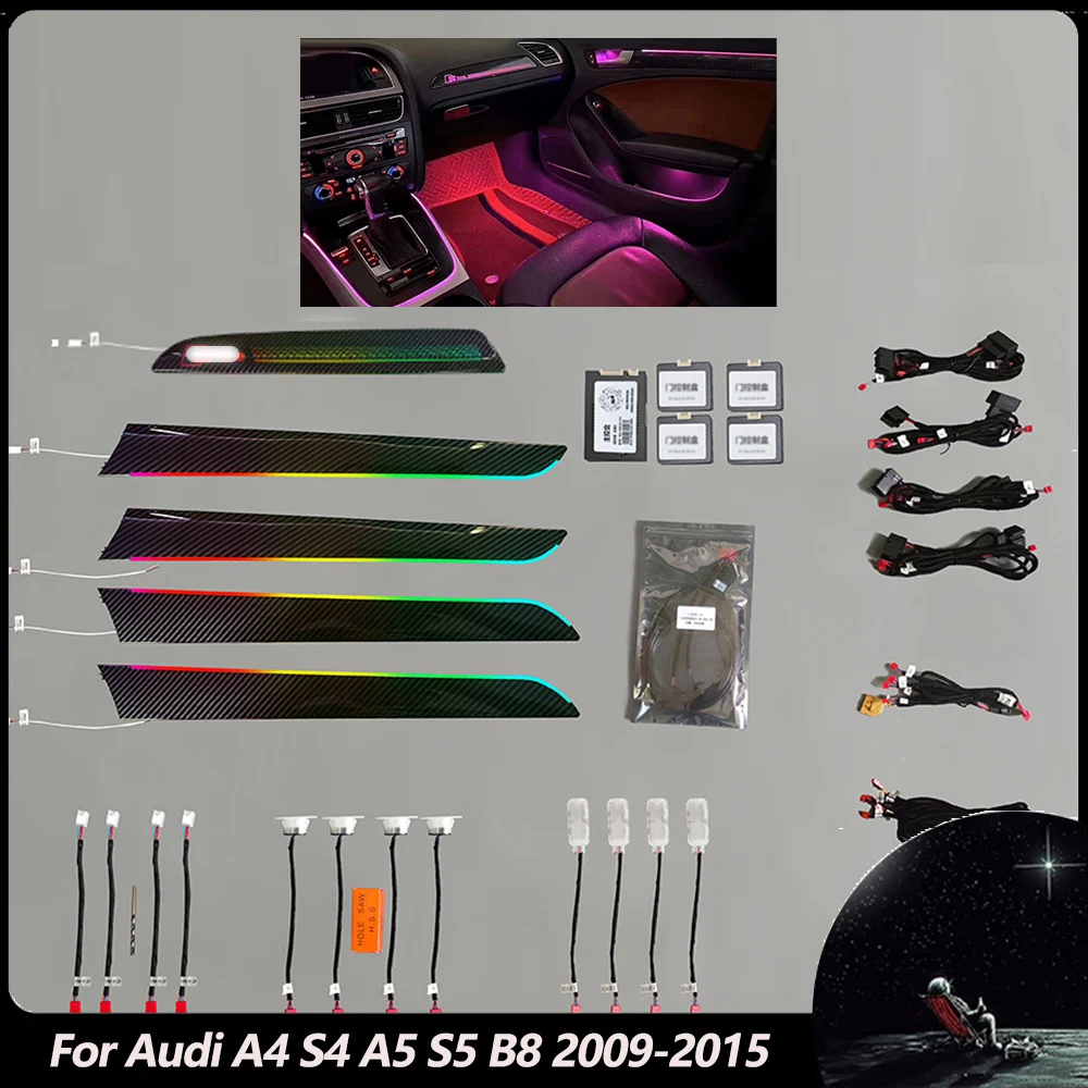 21-color For Audi A4 S4 A5 S5 B8 Q5 2009-2015 LED Decorative Door Center Console Dashboard Ambient Light Trim Atmosphere Lamp 
21-color For Audi A4 S4 A5 S5 B8 Q5 2009-2015 LED Decorative Door Center Console Dashboard Ambient Light Trim Atmosphere Lamp