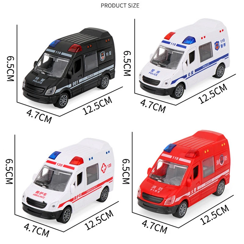 1pc Hospital Rescue Ambulance Police Metal Cars Model Pull Back Sound And Light Alloy Diecast Car Toys For Children Boys Gifts
1pc Hospital Rescue Ambulance Police Metal Cars Model Pull Back Sound And Light Alloy Diecast Car Toys For Children Boys Gifts