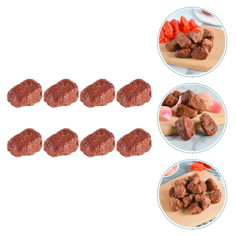 8 Pcs Beef Block Model Kids Ornaments Fake Steak Blocks Poppets Kids Simulated Beef Nuggets Decorate Artificial Model
8 Pcs Beef Block Model Kids Ornaments Fake Steak Blocks Poppets Kids Simulated Beef Nuggets Decorate Artificial Model