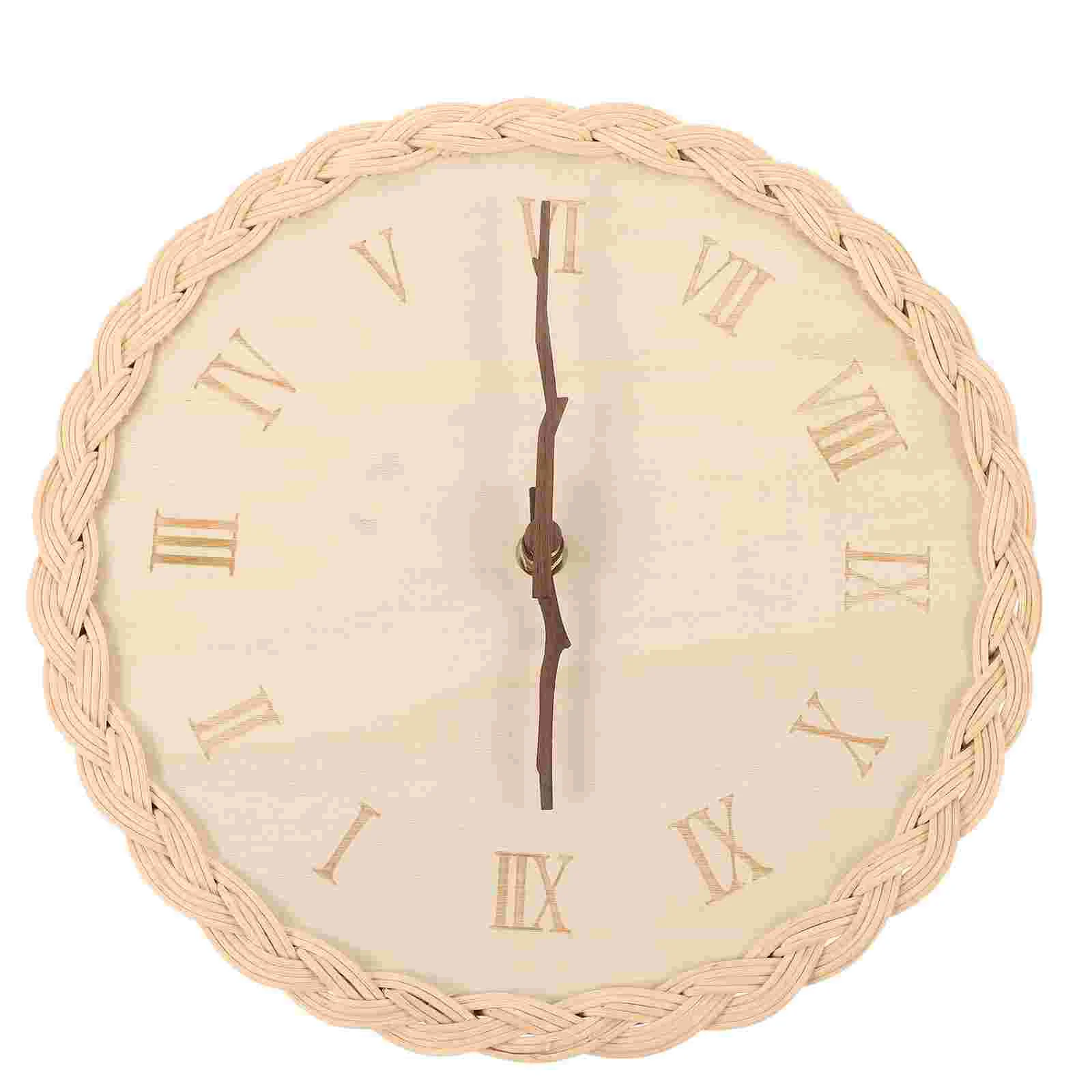 Living Room Woven Clock Operated Wall Clock Hanging Round Bedroom Wall Clock
Living Room Woven Clock Operated Wall Clock Hanging Round Bedroom Wall Clock