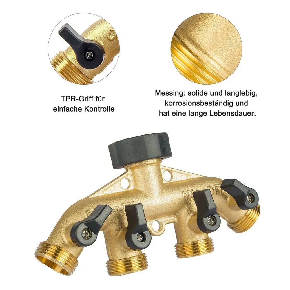 Garden Supplies 4-way Distributor Brass For Agriculture For Dishwashers Garden Garden Hoses Industrial Irrigation
Garden Supplies 4-way Distributor Brass For Agriculture For Dishwashers Garden Garden Hoses Industrial Irrigation