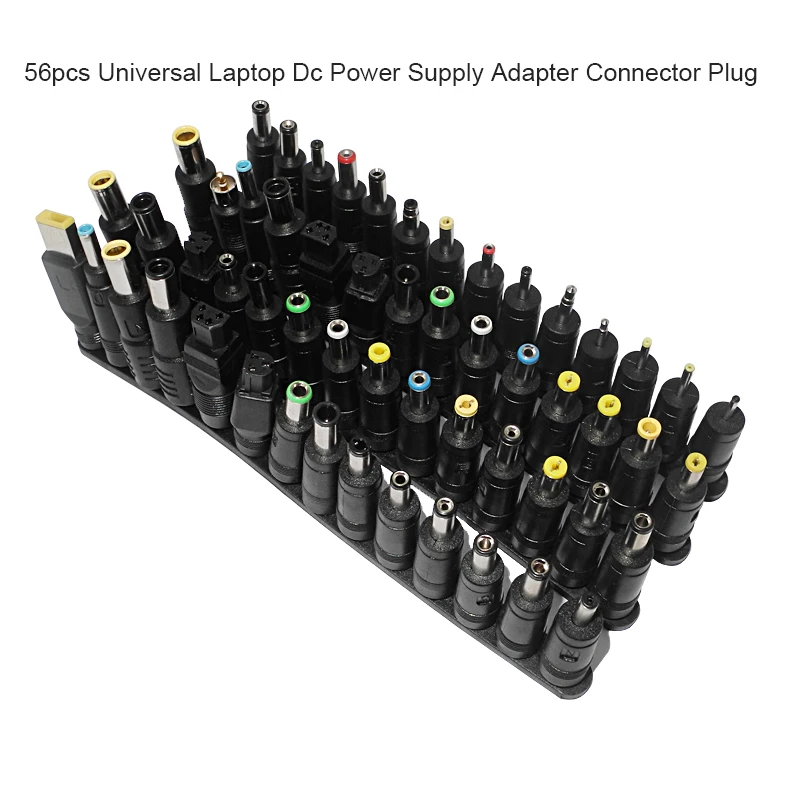 56 pcs/set Universal Plug 56pcs DC Power 5.5x2.1mm DC head Jack Charger to Plug Power Adapter for Notebook Laptop High Quality
56 pcs/set Universal Plug 56pcs DC Power 5.5x2.1mm DC head Jack Charger to Plug Power Adapter for Notebook Laptop High Quality
