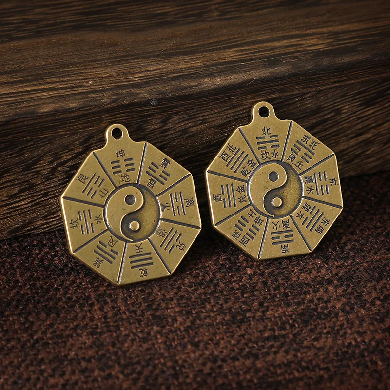 Chinese Feng Shui Ornament Bagua Protection Amulet Necklace Pendant for Wealth Success Good Luck DIY Crafts Jewelry Making 1Pcs 
Chinese Feng Shui Ornament Bagua Protection Amulet Necklace Pendant for Wealth Success Good Luck DIY Crafts Jewelry Making 1Pcs