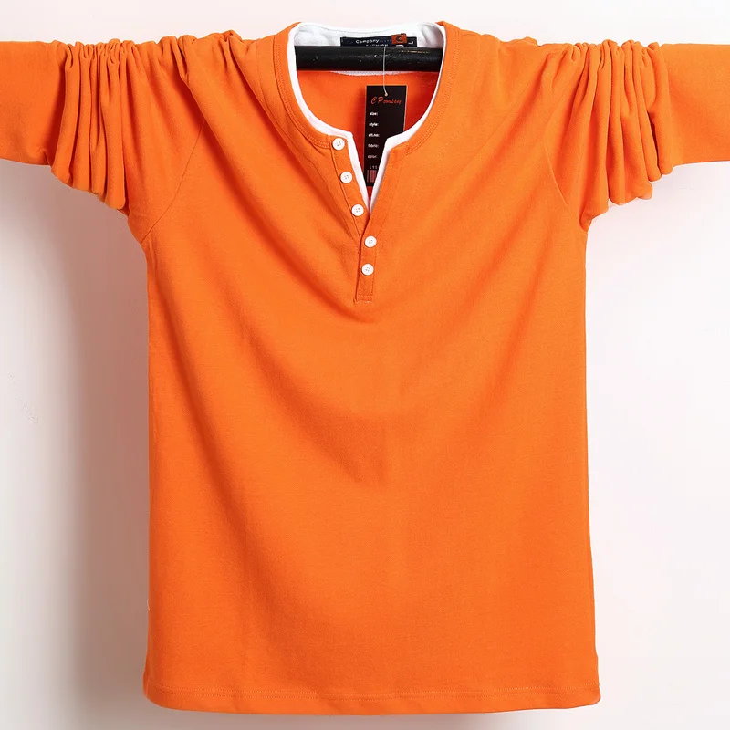 New Arrival Autumn Fashion Men T-shirt Casual Long Sleeve Solid T-shirt Men Slim Fit Patchwork Cotton Tee Tops Plus Size 5XL 6XL
New Arrival Autumn Fashion Men T-shirt Casual Long Sleeve Solid T-shirt Men Slim Fit Patchwork Cotton Tee Tops Plus Size 5XL 6XL