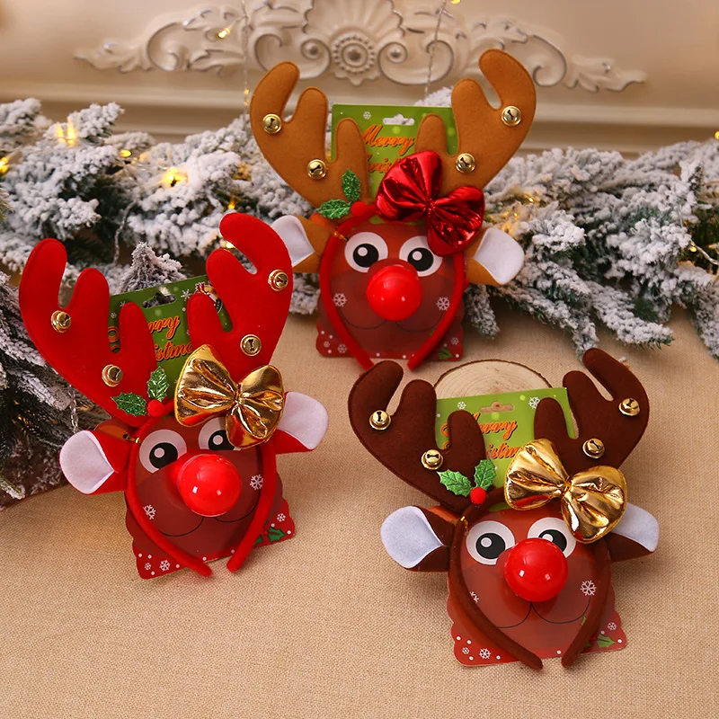 Christmas Headband Antlers Bell Head Buckle Elk Red Nose Children's Dress Up Christmas Gift
Christmas Headband Antlers Bell Head Buckle Elk Red Nose Children's Dress Up Christmas Gift