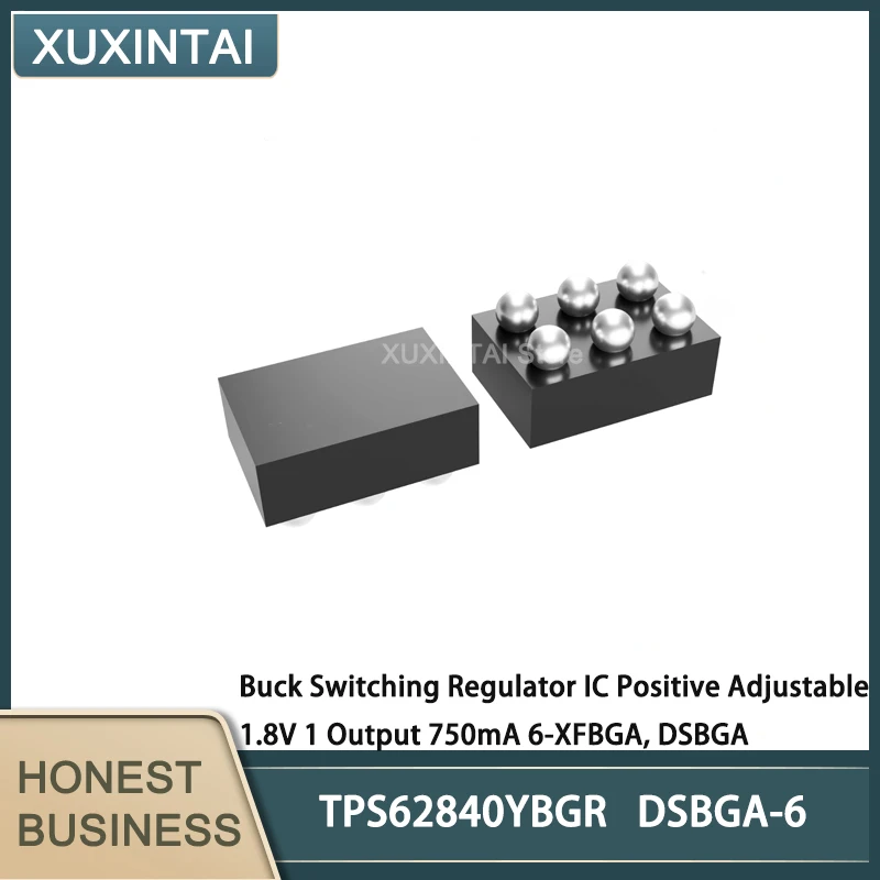 10Pcs/Lot TPS62840YBGR TPS62840 Buck Switching Regulator IC Positive Adjustable 1.8V 1 Output 750mA 6-XFBGA, DSBGA
10Pcs/Lot TPS62840YBGR TPS62840 Buck Switching Regulator IC Positive Adjustable 1.8V 1 Output 750mA 6-XFBGA, DSBGA