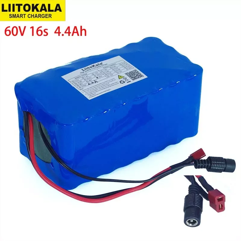 2023New LiitoKala 60V 16S2P 67.2V 4.4A 18650 Li-ion Battery Pack 4400mAh Ebike Electric bicycle Scooter with 20A discharge BMS 1
2023New LiitoKala 60V 16S2P 67.2V 4.4A 18650 Li-ion Battery Pack 4400mAh Ebike Electric bicycle Scooter with 20A discharge BMS 1
