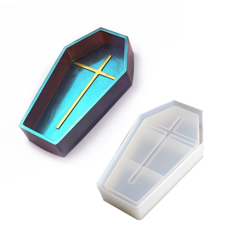 M4YF Jewelry Box Resin Mold Coffin Trinket Box Silicone Mold DIY Craft Storage Epoxy Resin Casting Mold Holloween Ornament
M4YF Jewelry Box Resin Mold Coffin Trinket Box Silicone Mold DIY Craft Storage Epoxy Resin Casting Mold Holloween Ornament
