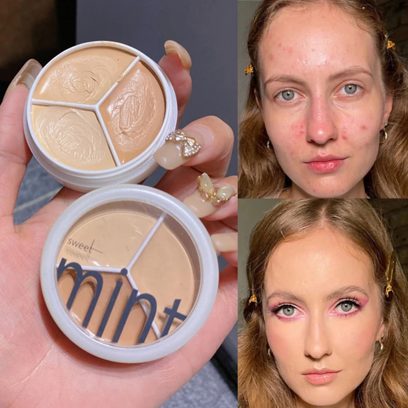 Moisturizing Concealer Palette With Brush 3 Colors Full Coverage Acne Spot Dark Circles Contour Concealer Cream Makeup Cosmetics
Moisturizing Concealer Palette With Brush 3 Colors Full Coverage Acne Spot Dark Circles Contour Concealer Cream Makeup Cosmetics