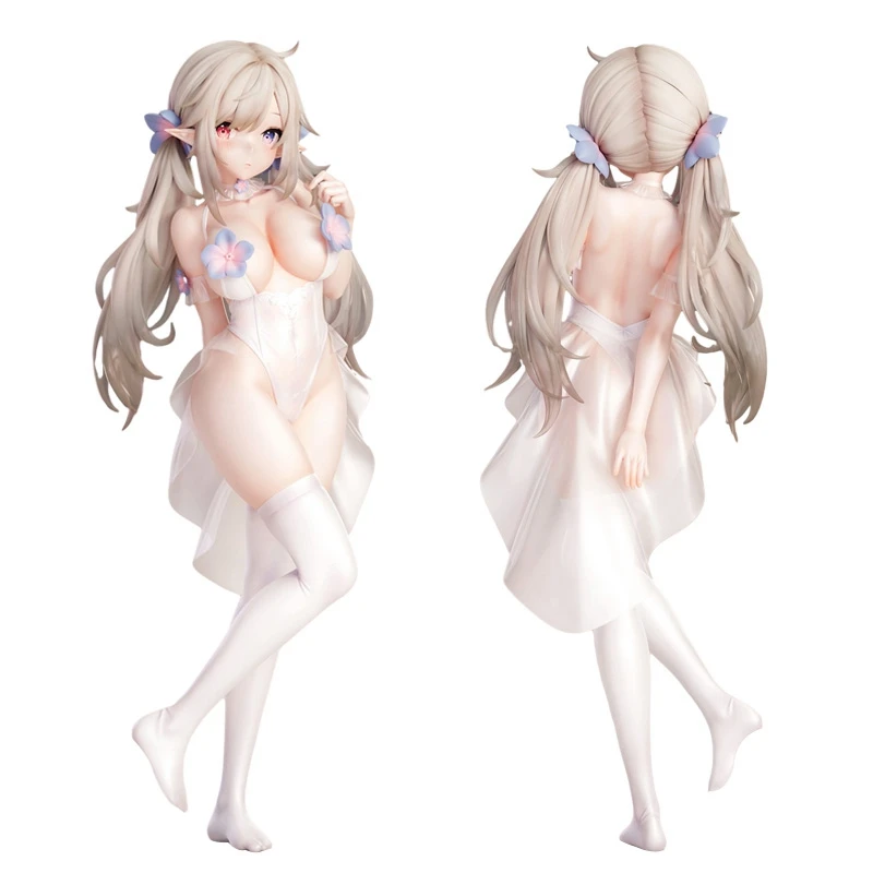 

25cm Sexy Girl Anime Figure Bfull FOTS JAPAN Pure White Elf Action Figure Hentai Figures PVC Adult Collection Model Doll Toys