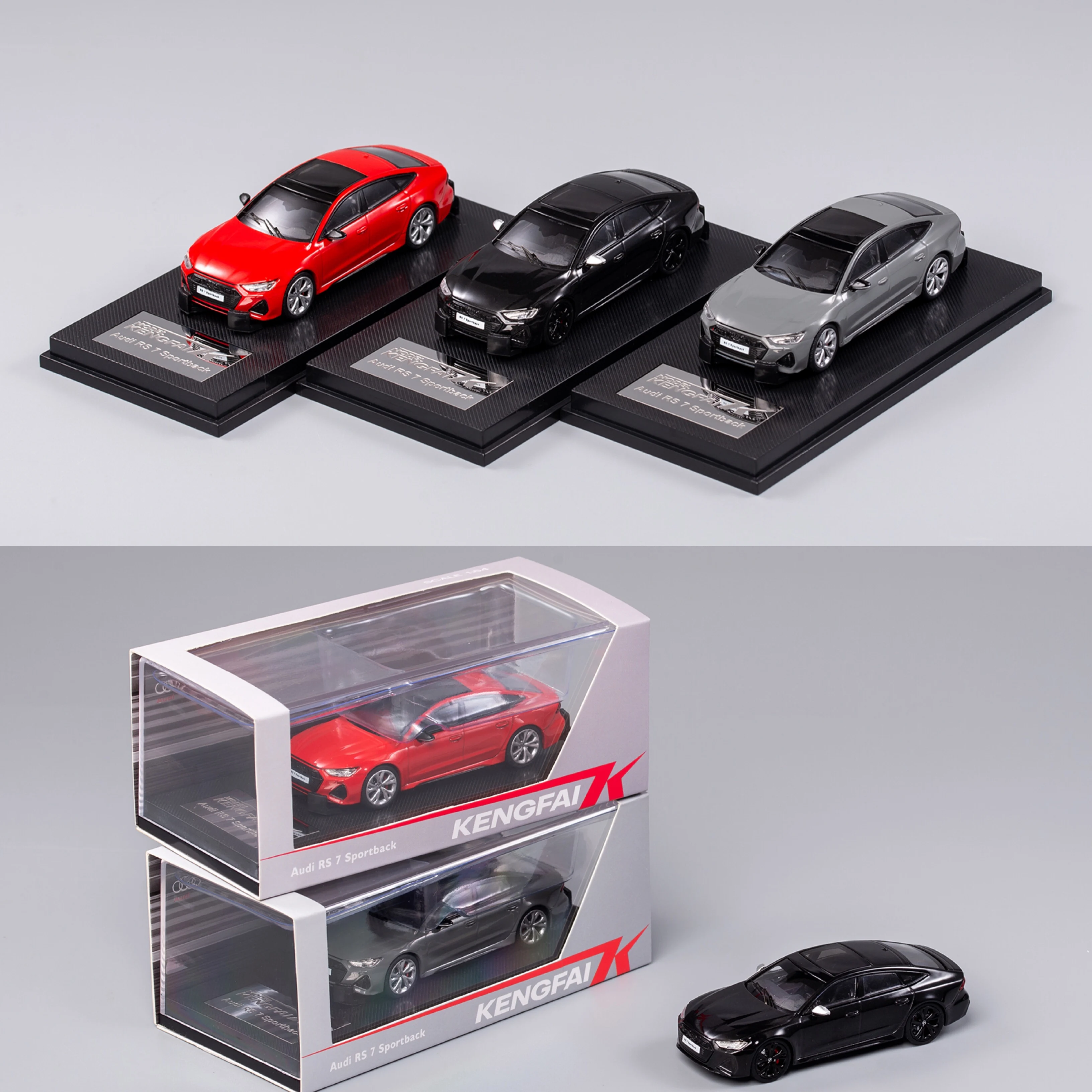 Audi Genuine Authorized Audi RS7 Sportback Kengfai Qihui 1/64 Car Model Collection Ornament Gift
Audi Genuine Authorized Audi RS7 Sportback Kengfai Qihui 1/64 Car Model Collection Ornament Gift
