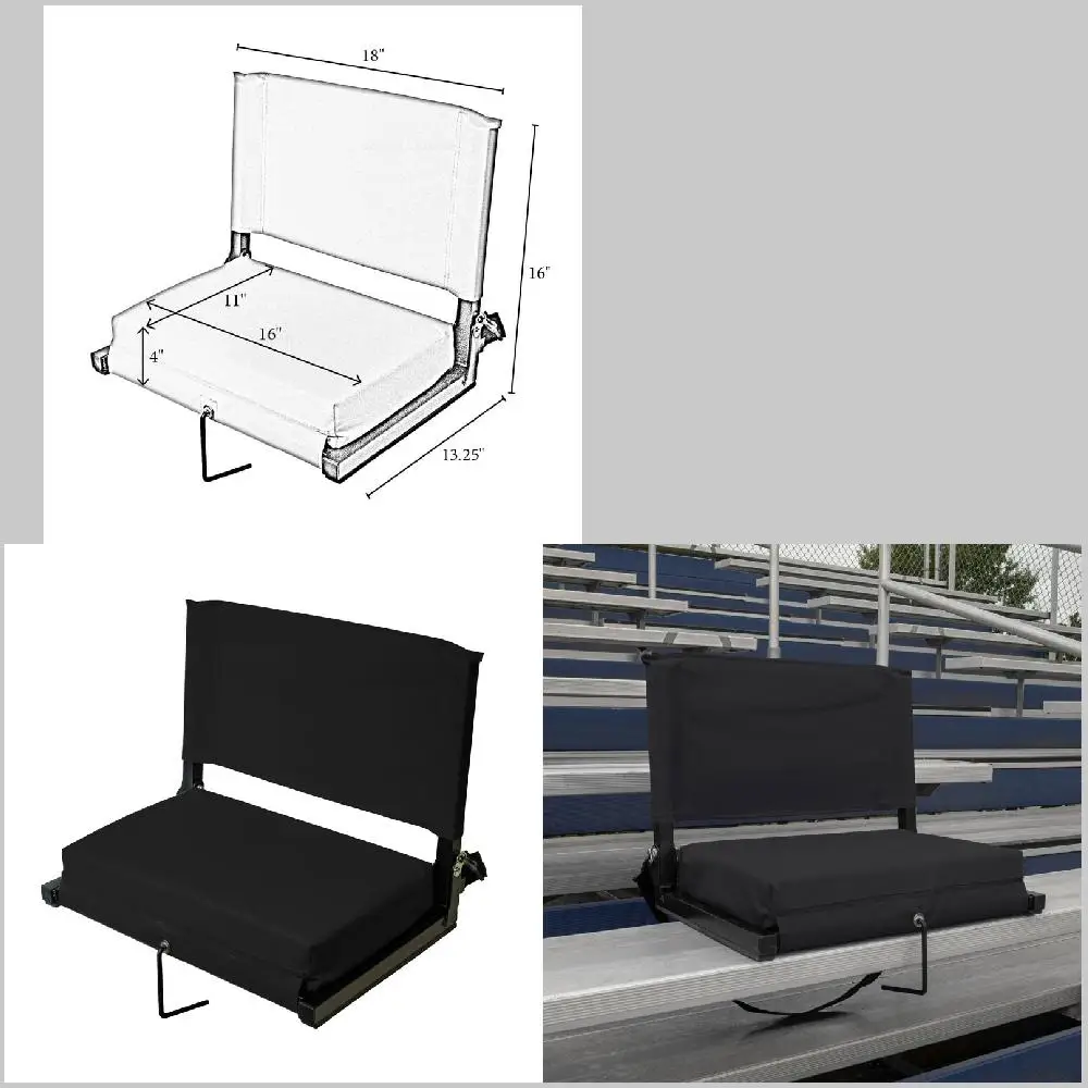 Deluxe Large and Ultra-Padded Chairs with Adjustable Shoulder Strap, Easy Carry Handle for Comfort and Support, 1 Pack
Deluxe Large and Ultra-Padded Chairs with Adjustable Shoulder Strap, Easy Carry Handle for Comfort and Support, 1 Pack