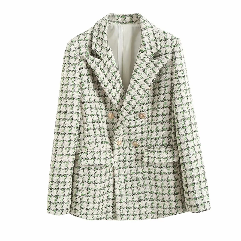 PB&ZA Women's Blazer Double Breasted Blazers Office Lady Jackets Texture Pockets Chic Female Outerwear Spring Clothes 2136734
PB&ZA Women's Blazer Double Breasted Blazers Office Lady Jackets Texture Pockets Chic Female Outerwear Spring Clothes 2136734
